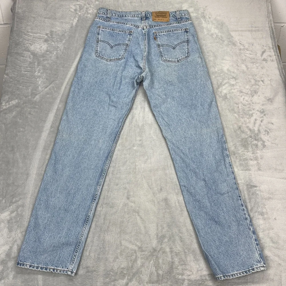 Vtg Levi's Jeans Mens 36x34 (34x34) Blue Denim 505 Orange Tab Straight Leg USA